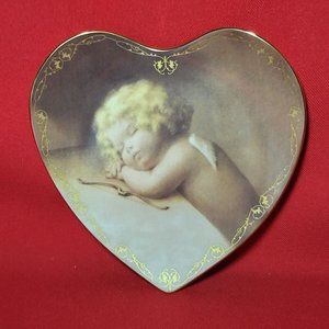 Vintage Bradford Exchange Sweet Slumber Heart Decorative Plate No 1535A 1996